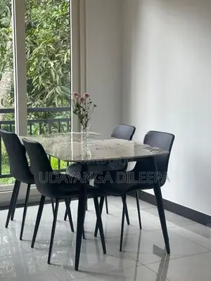 Granite Dining Table with Chairs