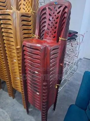 Maroon Plastic Chairs Dining