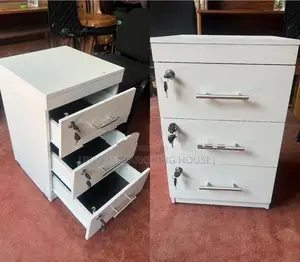 Modern 3 Drawer Lockable Cupboards
