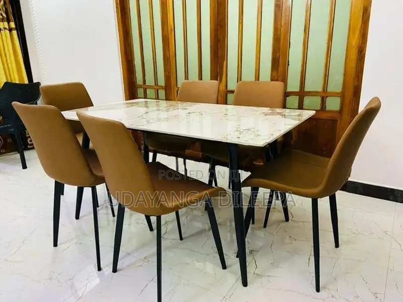 Granite Dining Table with Chairs