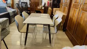Dining Table with Cushion Chairs