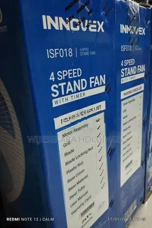 Innovex Stand Fan (isf018)