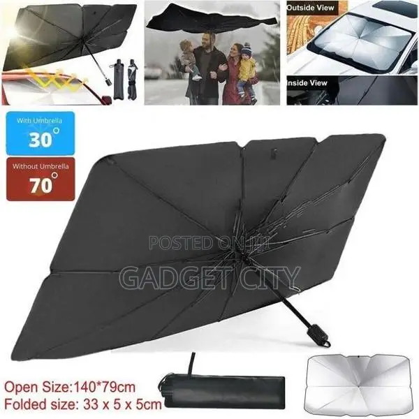 CAR WINDSCREEN SUNSHADE FOLDABLE UMBRELLA