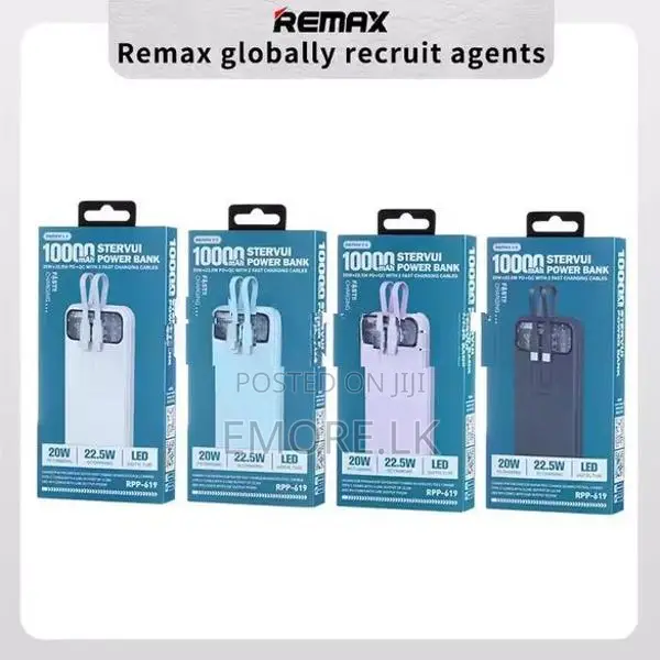 Remax RPP-619 Series 10000mAh PD+QC Fast Charging Power Bank