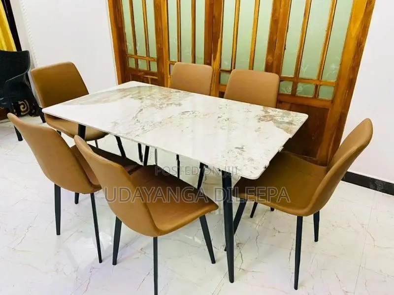 Granite Dining Table with Chairs
