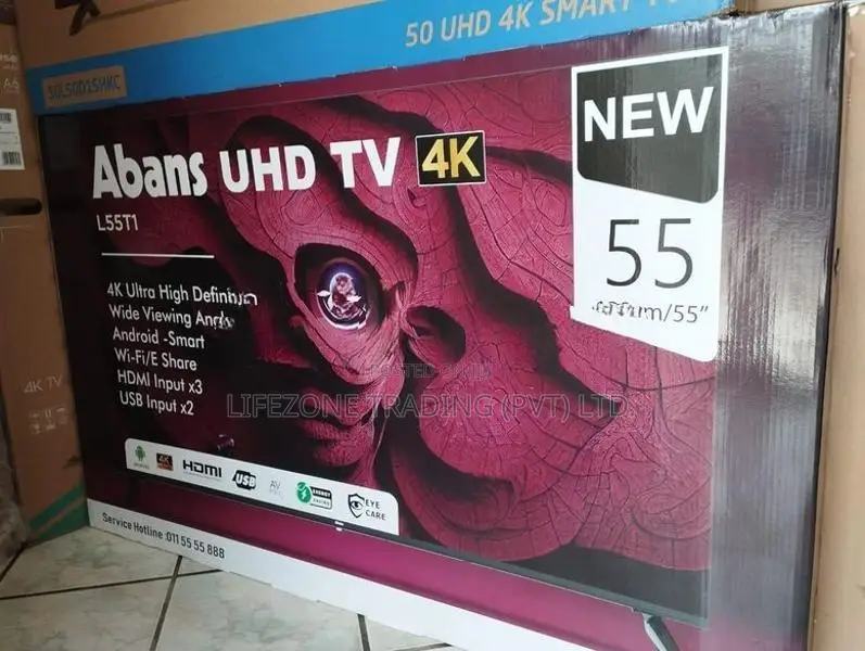 Abans 55 inch Ultra HD Smart LED TV (Frameless)