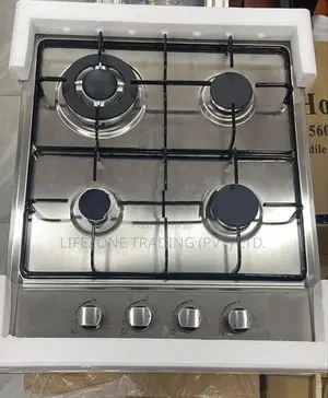 Four Gas Burner Cooker Hob - Silver (Stainless Steel)