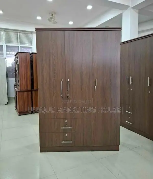 Modern L 2 Drawer 3D Melamine Wardrobe