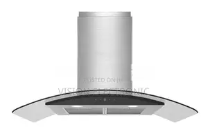 Glass Finish Stainless Steel Cooker Hood - 90cm