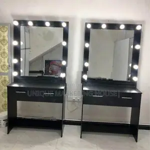 Modern 6x3 White Classic 2 Drawer Dressing Table