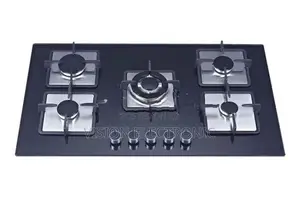 Gelinjie Luxury Type 5 Burner Glass Top Cooker