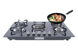Gelinjie Glass Top Luxury Design Cooker - 5 Burner
