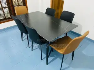Granite Dining Table with Chairs
