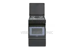 ELBA 50cm 4 Gas Burner Cooker with Oven - Black