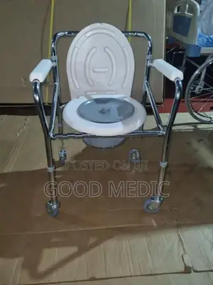 Patient Commode Chair with Wheels