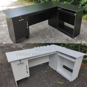 L Shape Melamine Office Table