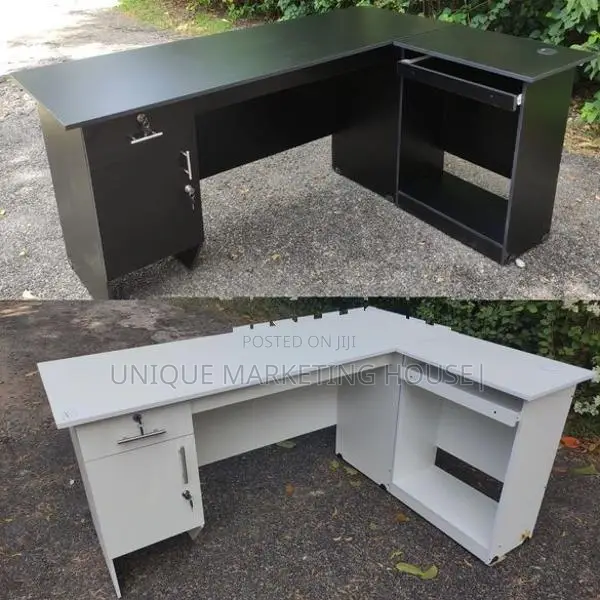 L Shape Melamine Office Table