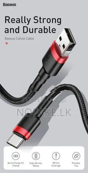 Baseus Cafule Series Type - C 1M Phone Charger Data Cable Fast Chargin