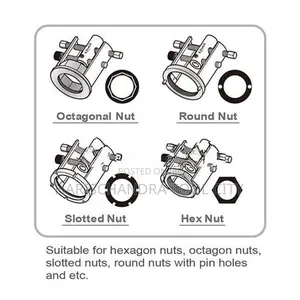 TOPTUL 13PCS Universal Adjustable Wheel Bearing Lock Nut Wrench Set