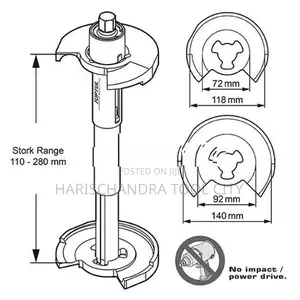 TOPTUL 5PCS Coil Spring Compressor Set