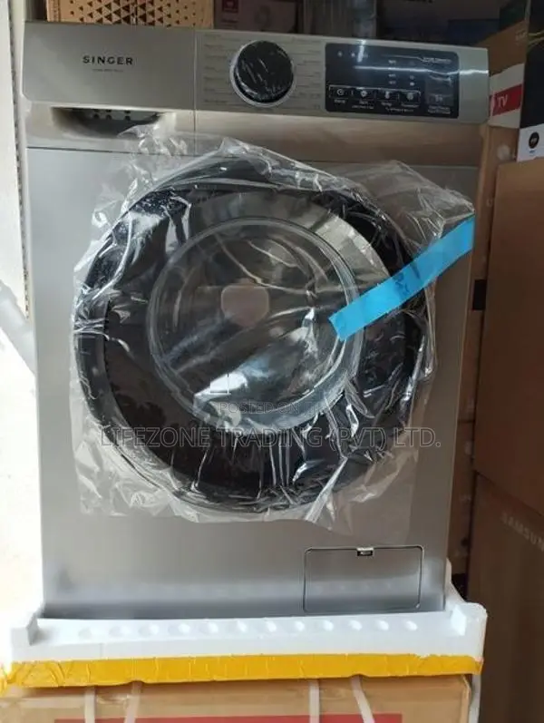 Singer Front Load 10.5KG Fully Auto Washing Machine - Inverter (Grey)