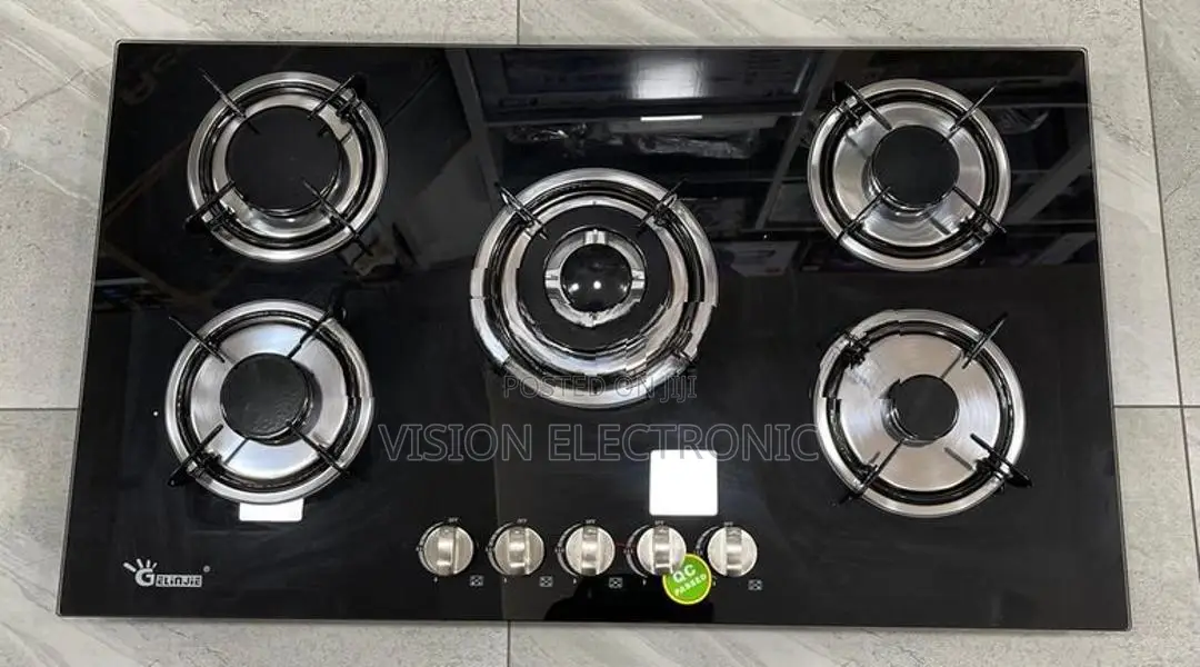 Luxury Glass Top 5 Burner Cooker