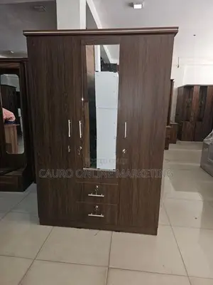 New Melamine 3 Door Wardrobe 6 X 4 Ft Cupboard