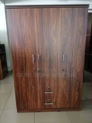 New Melamine 3 Door Wardrobe Cupboard 6 X 4 Ft Large