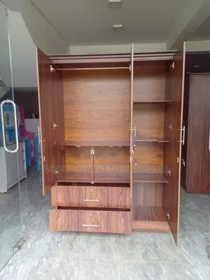 Modern L/2Drawer 3D melamine Wardrobe