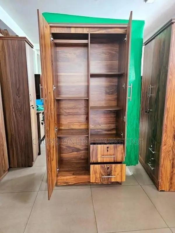 New Melamine 2 Door Locker Cupboard Wardrobe 6 x 2.5 ft