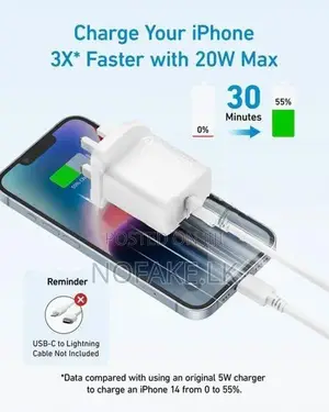 Anker Zolo 20W Wall Charger Power Adapter With USB-C Port & Fast Charg