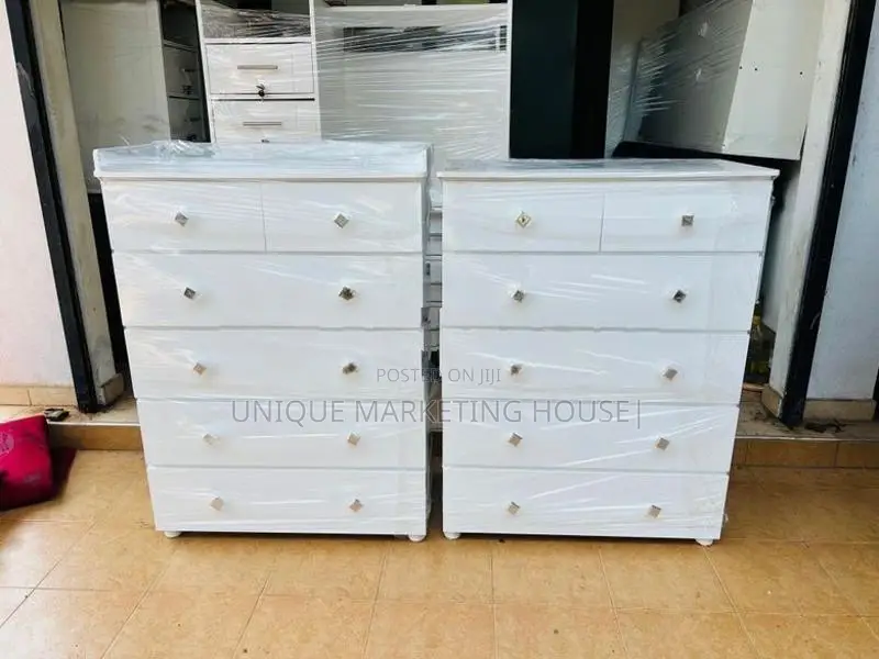Modern L MDF White Chest of Drawer Sets