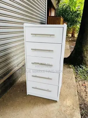 Modern 5pcs White Mdf Drawer Sets