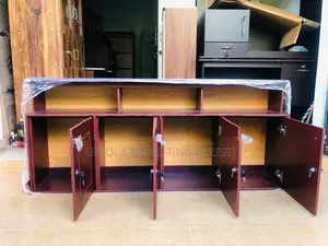 Modern 5ft Melamine R/made Reddish Pantry Cupboards