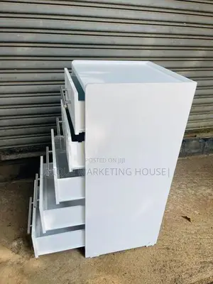 Modern 5pcs White Mdf Drawer Sets