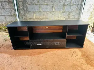 Modern 5ft BLK Melamine 65” TV Stand