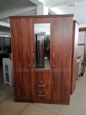 New 3 Door 6 X 4 Ft Melamine Wardrobe / Cupboard