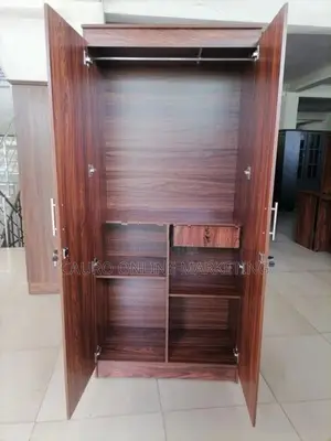 New Melamine 2 Door Wardrobe 6 X 2.5 Ft Cupboard