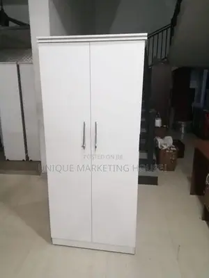 Modern Side Hanging 2 D White Wardrobe