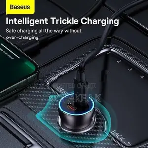 Baseus 40W Contactor Pro Dual Car Charger & USB-C Lightning iPhone Cab