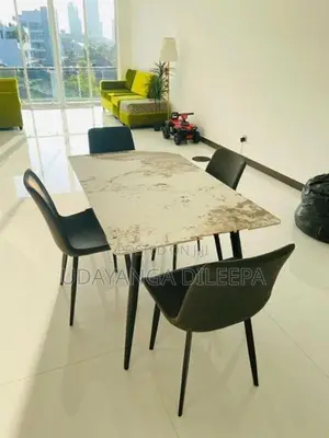 Granite Dining Table with Chairs