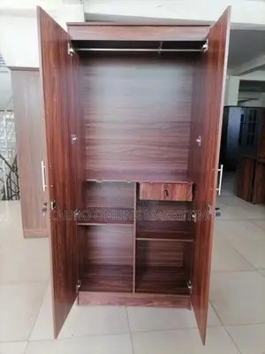 New Melamine 6 X 2.5 Ft 2 Door Wardrobe Cupboard FC