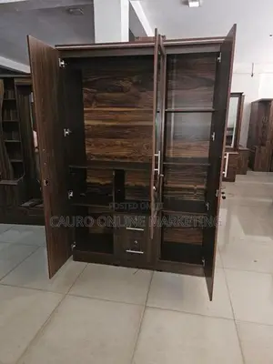 New Melamine Large 6*4 Cupboard 3 Door Wardrobe