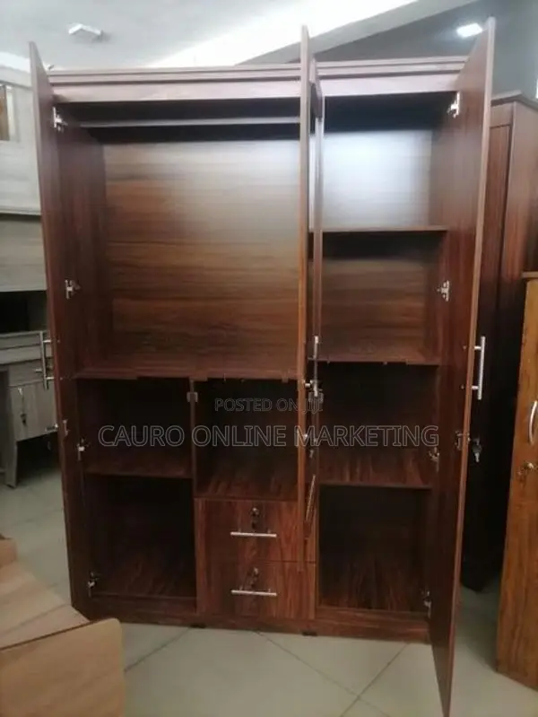 New 3 Door Cupboard 6x4 Ft Melamine Wardrobe
