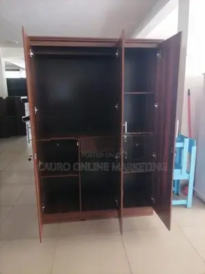 New Melamine 3 Door 6*4 Ft Wardrobe Cupboard