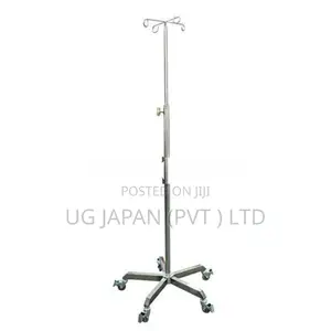 IV Stand With Wheels Two Hooks