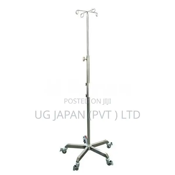 IV Stand With Wheels Two Hooks