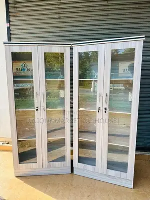 Modern 6Ft Full Glass Smart Cupboards