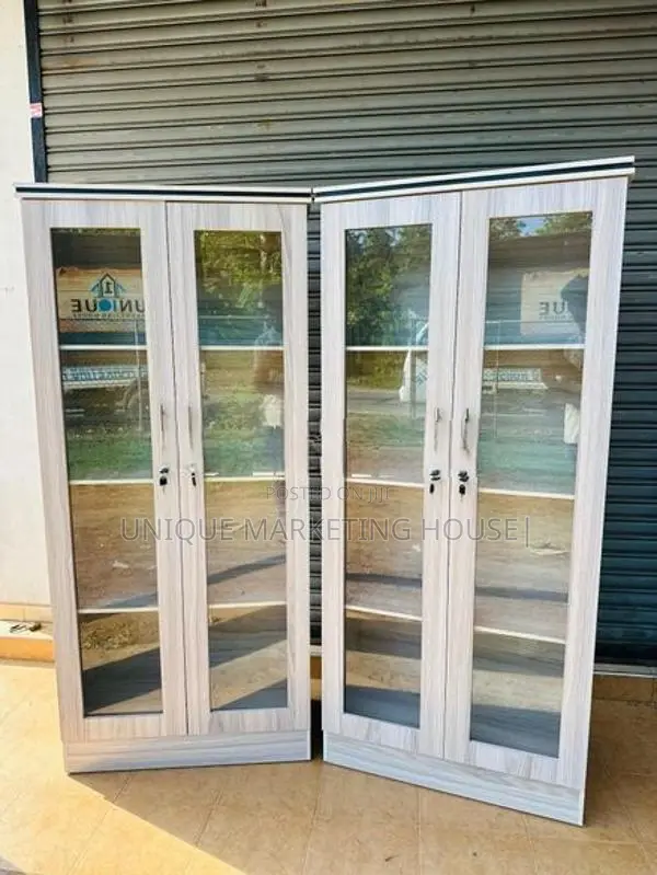 Modern 6Ft Full Glass Smart Cupboards