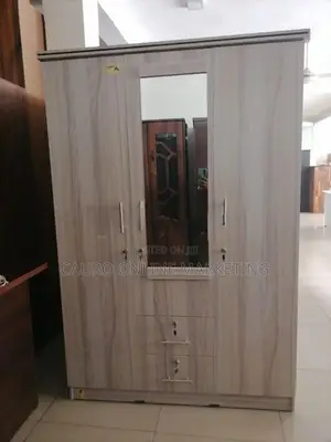 New 3 Door Hash Colour Cupboard 6 X 4 Ft Wardrobe Melamine Large